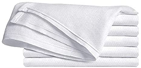 High Absorbancy Birdseye Reusable Flat Cloth Diapers, Soft & Safe 27 X 27 100% Cotton Burp Cloth, Also Great to Clean Mirrors (24)