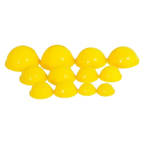 12Pcs Vacuum Cupping Cup Silicone Cupping Professional Personal Care Accessory Efficient Easy to Clean Silicone Can Puller, Yellow