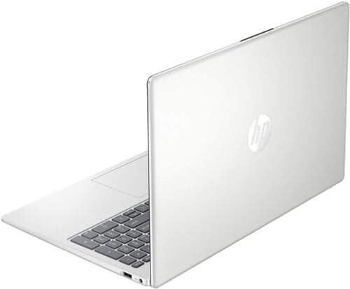 hp 15.6" Portable Laptop, FHD Display, AMD Dua-Core Processor, 16GB RAM, 128GB Storage, Wi-Fi 6, Webcam, HDMI, Numeric Keypad, Windows 11 Home, Natural Silver