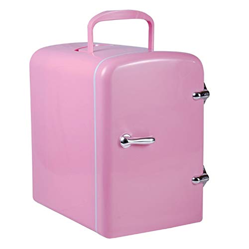Mini Fridge with Cooler and Warmer Small 4 Liter Large Capacity Portable Compact Personal Fridge Makeup Skincare Fridge