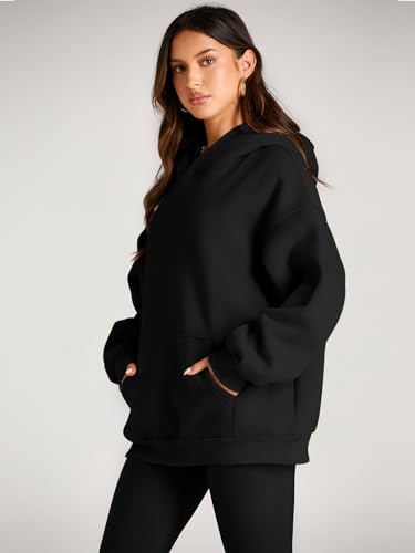Trendy Queen Womens Oversized Hoodies Fleece Sweatshirts Long Sleeve Sweaters Pullover Fall Clothes with Pocket