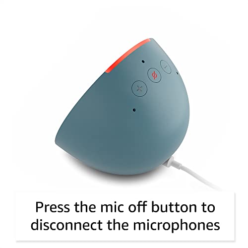 Amazon Echo Pop | Just ask Alexa for music, timers, and reminders | perfect for any room | Midnight Teal