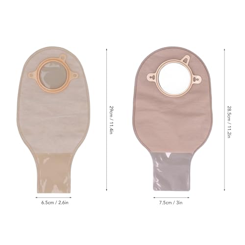 Abs Ostomy Pouch, Nonwoven Colostomy Bag One Piece Ostomy Bag Leak Proof Portable Ostomy Pouch for Ileostomy Stoma Care(New)