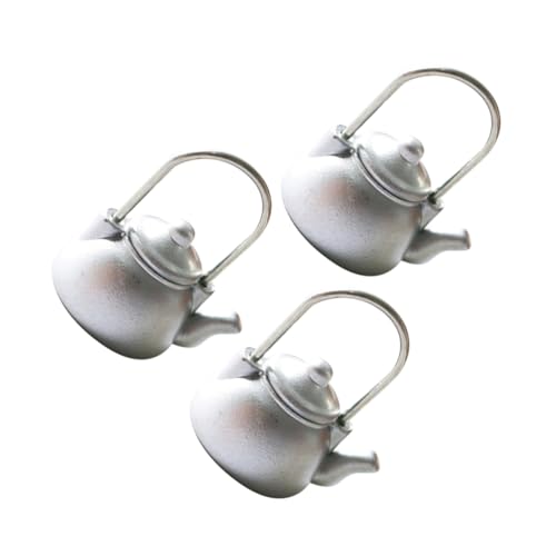 Toyvian 3 Pcs Old-Fashioned Kettle The Office Decor Home Decor Miniture House Furniture Orange Decor Miniature Dollhouse Office Desk Decor Stuff Mini Accessories Plastic Cup Old Fashioned
