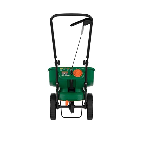 Scotts Turf Builder EdgeGuard Mini Broadcast Spreader for Seed,Fertilizer,Salt,Ice Melt, Holds up to 5,000 sq.ft. Product