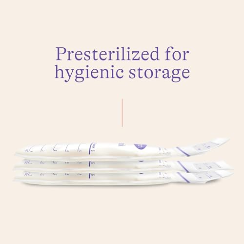 Lansinoh Breastmilk Storage Bags, 200 Count Value Pack, Easy to Use Breast Milk Storage Bags for Feeding, Baby Essentials, Presterilized, Hygienically Doubled-Sealed for Freezing & Refrigeration, 6 OZ