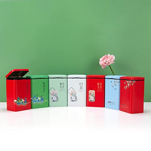 Tea Tin Canister Metal Tins Empty Tin Box Coffee Tin Metal Jar Small Kitchen Canisters For Coffee Sugar Candy Tin Cans With Lids