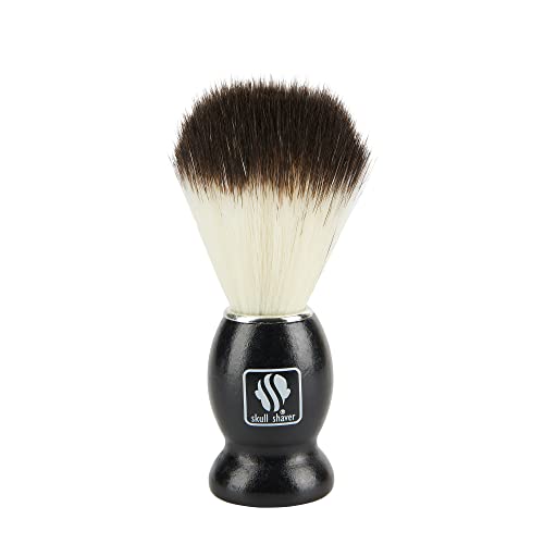 Skull Shaver Black Handle Shaving Brush Men's Luxury Professional Hair Salon Tool
