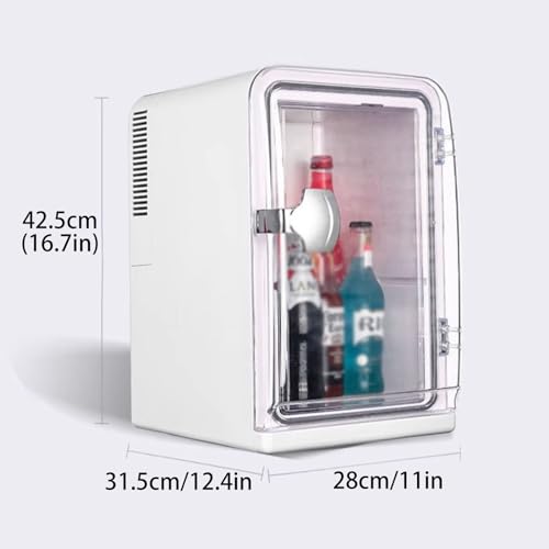 Mini Skin Care Fridge, 15 Liter Portable Small Fridge, Personal Compact Refrigerator for Bedroom, Office, Car, Makeup, Living Room