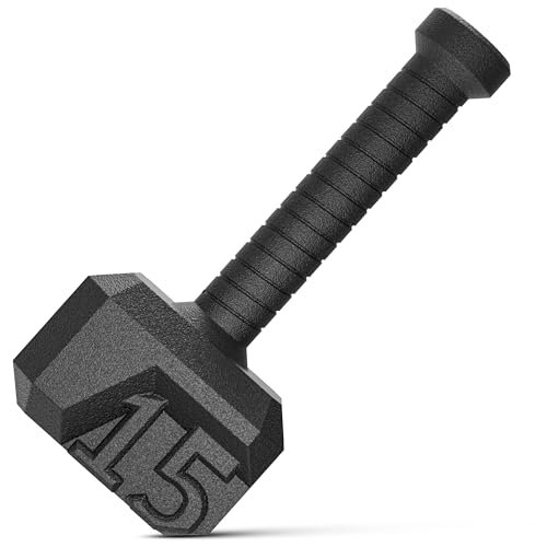 Tribe WOD Hammer Kettlebell 15-70lb + Adjustable | Cross Training Workout Equipment for Muscle Building, Cardio Fitness, Weights for Women & Men | Strength Training Kettlebells
