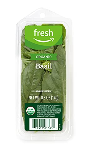 Amazon Fresh Brand, Organic Basil, 0.5 Oz