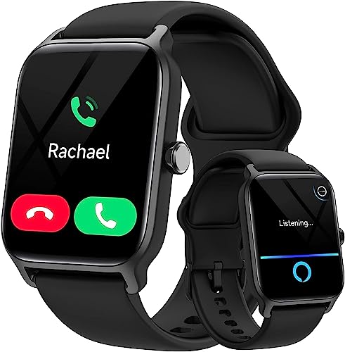 Gydom Smart Watch for Men - Answer/Dial Call & Alexa Built-in, 1.8" Touch Screen Fitness Watch with Heart Rate SpO2 Sleep Monitor, 100 Sports Modes, IP68 Waterproof Activity Tracker for iPhone Android