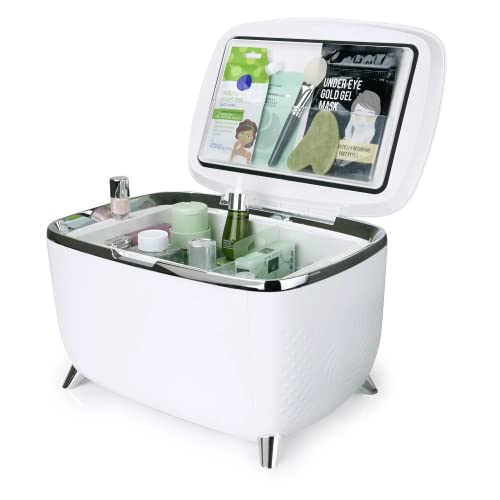 PERSONAL CHILLER Mini Skincare Fridge 6 Liter, Portable Cosmetic Fridge, Low Noise Small Refrigerator for Beauty Products, Beverage, Home, Bedroom, Dorm, Office