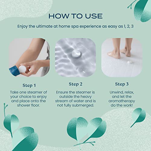 Body Restore Shower Steamers Aromatherapy 15 Pack - Fathers Day Dad Gifts, Relaxation Birthday Gifts for Women and Men, Stress Relief and Luxury Self Care, Eucalyptus