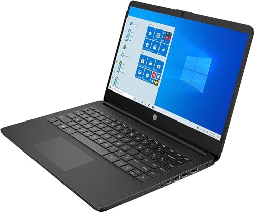 hp 14" Portable Laptop (Include 1 Year Microsoft 365), HD Display, Intel Quad-Core Processor, 16GB RAM, 128GB Storage, Wi-Fi 6, Webcam, HDMI, Windows 11 Home, Black