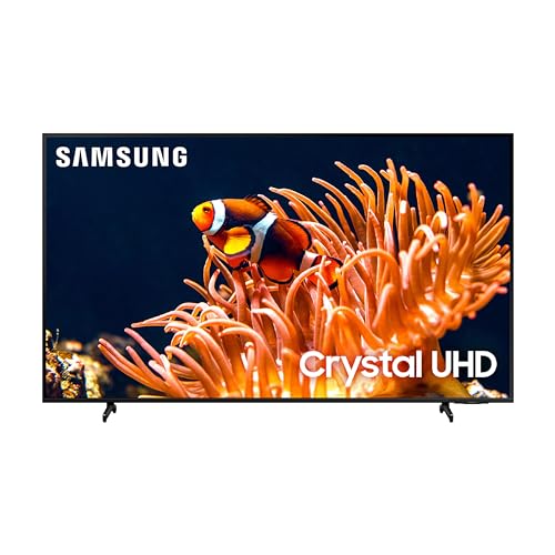 SAMSUNG 43-Inch Class 4K Crystal UHD DU8000 Series HDR Smart TV w/Object Tracking Sound Lite, Motion Xcelerator 120Hz, Ultra Slim Design, Gaming Hub, Alexa Built-in (UN43DU8000, 2024 Model)