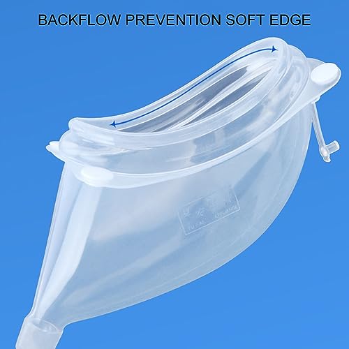 Male Urine Collector Bag, Silicone Large Capacity Urinary Incontinence Kit Funnel Urinal Pee Holder Collector Device for Elderly Patients