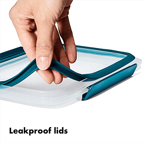 OXO Good Grips Prep & Go 10 Piece Set | Leakproof Food Storage | Ideal for leftovers, meal prep and work lunches | BPA Free | Microwave Safe | Dishwasher Safe | Freezer Safe | Odor and Stain Resistant