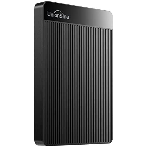 UnionSine 5TB Ultra Slim Portable External Hard Drive USB3.0 HDD Storage Compatible for PC, Desktop, Laptop, Xbox One, Xbox one, PS4(Black) HD2510