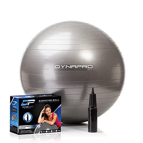Exercise Ball – Extra Thick Eco-Friendly & Anti-Burst Material Supports over 2200lbs, Stability Ball for Home, Yoga, Gym Ball, Birthing Ball, Physio Ball, Swiss Ball, Physical Therapy or Pregnancy