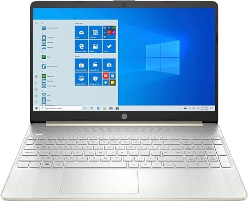 HP hp Newest 15.6'' HD Display Laptop, AMD Athlon Silver 3050U(up to 3.2GHz,Beat i3-8130U), 16GB RAM,256GB SSD, 1-Year Office365, WiFi, Bluetooth, HDMI, Webcam, Windows 11, Pale Gold
