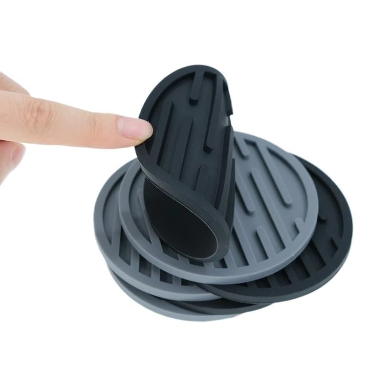 10 cm PVC mat, round heat-resistant tea coaster, coffee cup, tea cup, mug coaster to prevent furniture and tabletop damage, choice for home decoration bar living room kitchen, holiday, housewarming gi