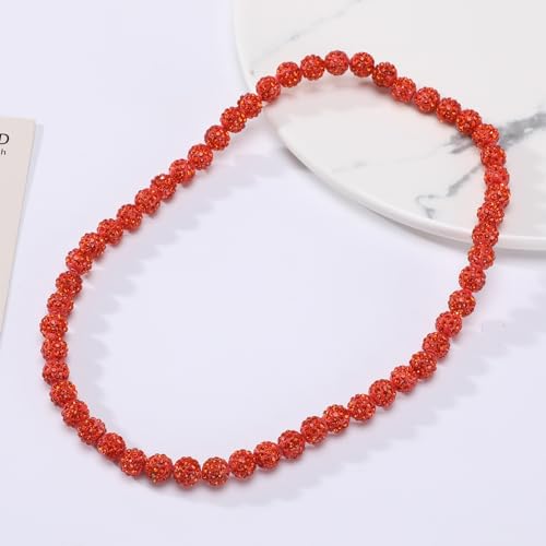 Philadelphia Phils Baseball Necklace For Men Women Baseballer Inspired Beaded Necklace Unisex Rhinestone Discoball Necklaces Jewelry-gift for baseball team lovers