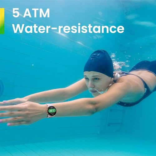 Amazfit GTR Mini Smart Watch with Step Tracking, Heart Rate & Blood Oxygen Sensor, GPS, Sleep Quality Monitoring, 14-Day Battery, AI Fitness App Enabled, 5 ATM Water Resistance, (Black)