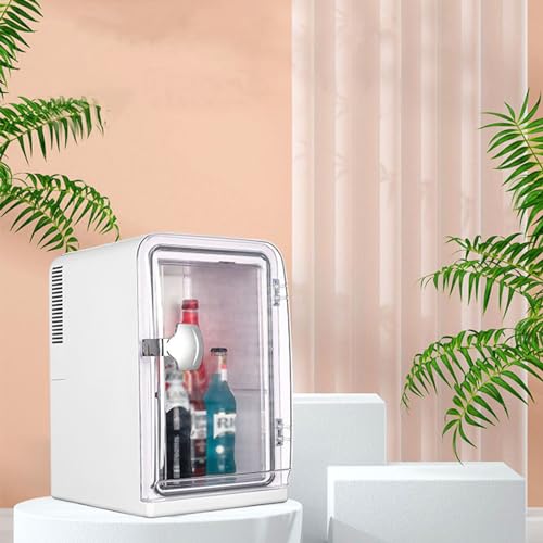 Mini Skin Care Fridge, 15 Liter Portable Small Fridge, Personal Compact Refrigerator for Bedroom, Office, Car, Makeup, Living Room