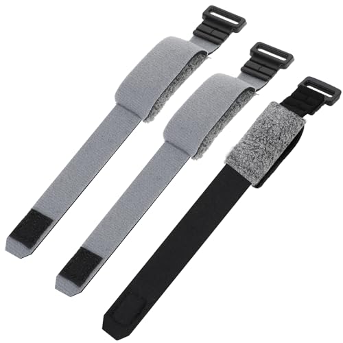 3pcs Bass Guitar String Mute Damper Guitar String Cover Adjustable Bass Mute Silencer Guitar Noise Reducer Dampener Fretboard Muting Straps Cotton Guitar Fret Wrap Mute Guitar Accessories, Gray