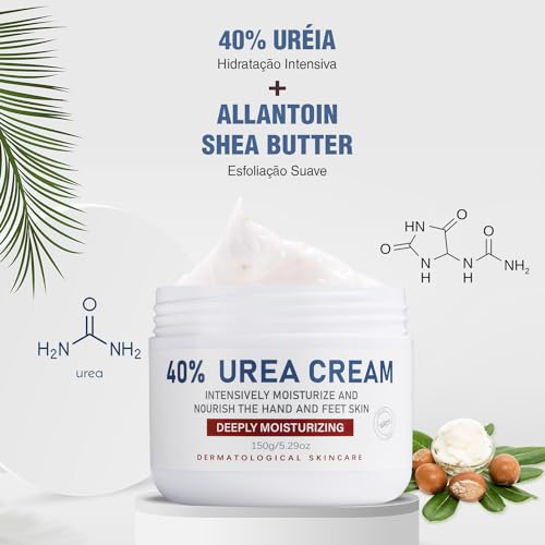 Urea Cream 40 Percent, Urea Foot & Hand Cream for Dry Cracked, 40 per Urea Lotion for Feet Maximum Strength