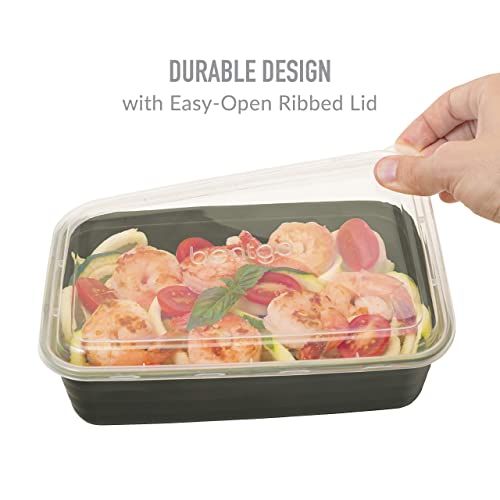 Bentgo® 20-Piece Lightweight, Durable, Reusable BPA-Free 1-Compartment Containers - Microwave, Freezer, Dishwasher Safe - Mint