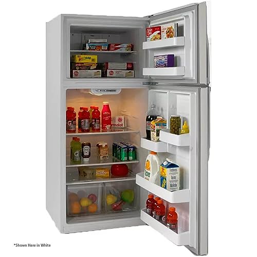 Avanti RA75V1B Apartment Refrigerator Freestanding Slim Design Full Fridge with Top Freezer for Condo, House, Small Kitchen Use, 7.4 cu.ft, Black