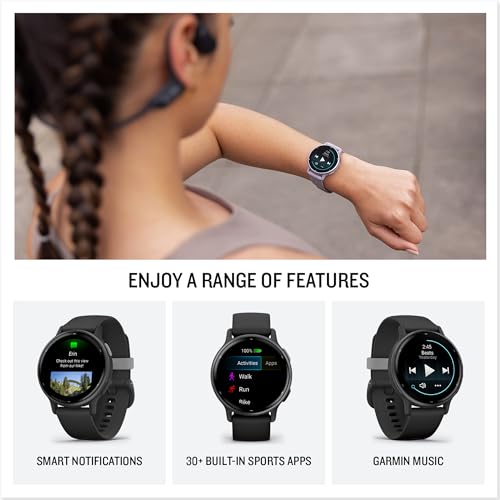 Garmin vívoactive 5, Health and Fitness GPS Smartwatch, AMOLED Display, Up to 11 Days of Battery, Orchid