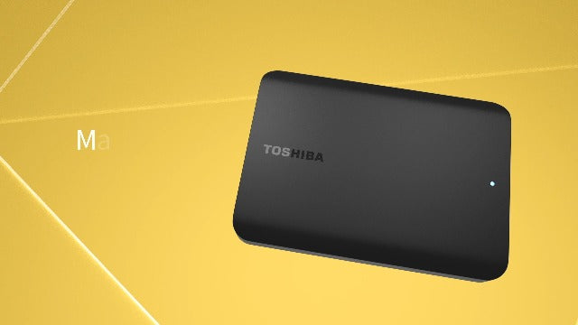 Toshiba Canvio Basics 2TB Portable External Hard Drive USB 3.0, Black - HDTB520XK3AA