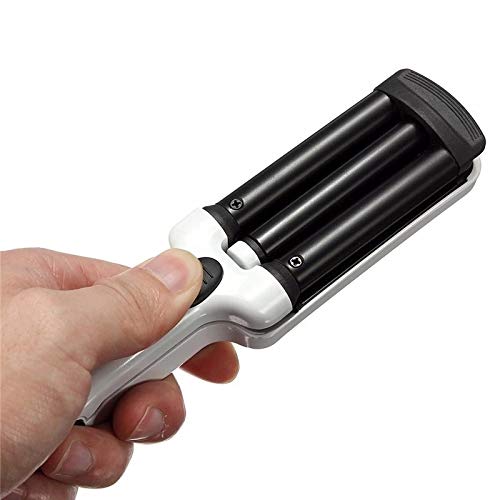 3 Barrel Ceramic Hair Curler Crimper Curling Iron Tong Waving Wand Roller Beauty Personal Care Appliance Salon Tools (Color : A)