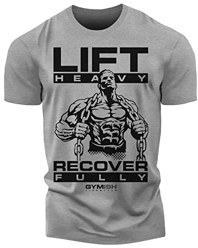 Lift Heavy Recover Fully T-Shirts for Workout, Funny Gym Shirt for Men