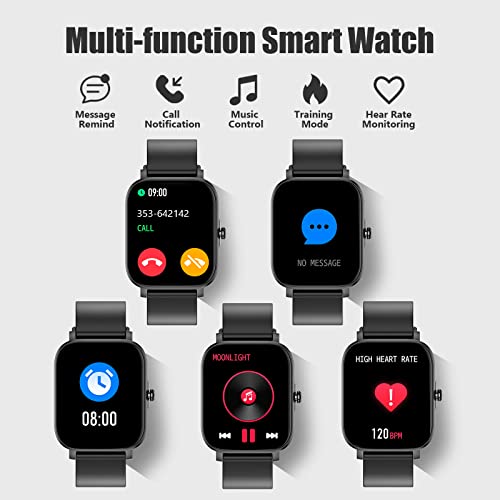 Smart Watch for Man/Women Fitness Tracker SmartWatch for Android/iOS Phones 1.83" Full Touch Screen with Heart Rate/Sleep Monitor, Step Counter, IP68 Waterproof Smart Watches