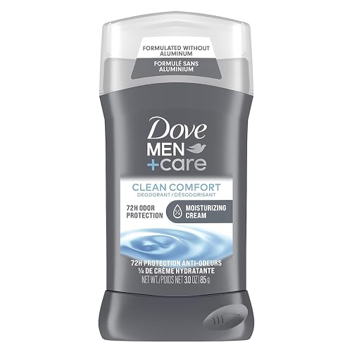 DOVE MEN + CARE Deodorant Stick Moisturizing Deodorant For 72-Hour Protection Clean Comfort Aluminum Free Deodorant For Men, 3 Ounce (Pack of 2)