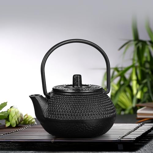 Ipetboom Mini Cast Iron Teapot Tea Set Tea Kettles Stovetop Miniature Japanese Tea Kettle Tea Kettle with Infuser Kettle Ornaments Small Teapot Teakettle Cast Iron Furniture Concentrate Diffuser