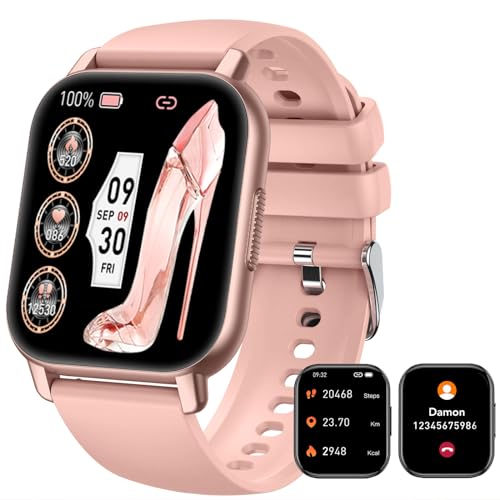 Smart Watches for Women, 1.85" Smart Watch IP68 Waterproof, 112+ Sport Modes Fitness Activity Tracker, Heart Rate Sleep Monitor, Pedometer, Fitness Watch for Android iOS