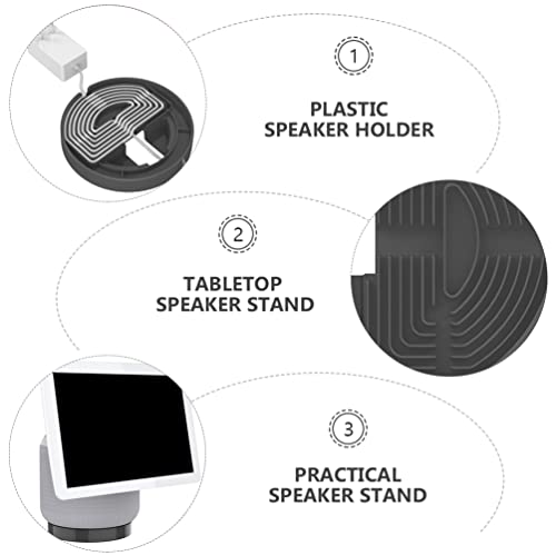 SOLUSTRE Speaker Holder Compatible for Echo Show 10 Desktop Cord Organizer Bracket
