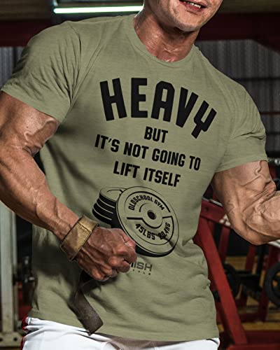 Lift Heavy Motivational Workout Shirts for Men Cool T-Shirt
