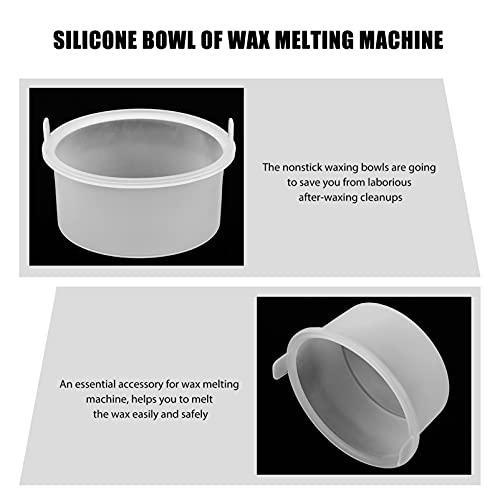 1pc Wax Melter Silicone Bowl Maquina De Cera Para Depilar Removable Wax Pot Wax Bowl for Hair Removal Hair Removal Waxing Bowl Waxing Machine Inner Pot Major Appliance