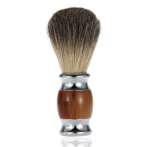 Professional Pure Badger Hair Shaving Brush Resin Handle Barber Salon Men Facial Beard Cleaning Appliance Shave Tool Shaving Razor Brush