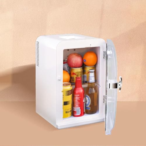 Mini Skin Care Fridge, 15 Liter Portable Small Fridge, Personal Compact Refrigerator for Bedroom, Office, Car, Makeup, Living Room