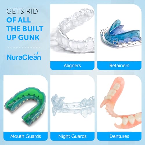 UV-C Dental Appliance Cleaner - UV Retainer Cleaning Machine Also Great for Deep Cleansing Aligner, Mouth Guard, Night Guard, Dentures in Just 3 Minutes - Portable Dental Guard Cleaner Case
