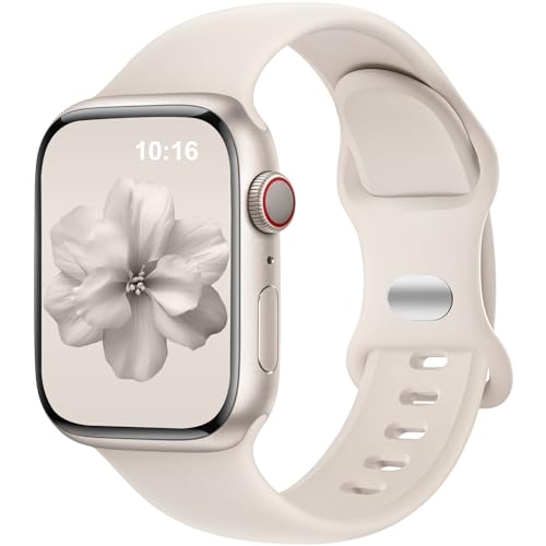 DaQin Sport Band Compatible with Apple Watch Band 38mm 40mm 41mm 42mm 44mm 45mm 49mm for Women Men, Soft Silicone Waterproof Replacement Strap for Apple Watch SE iWatch Series 9 Series 8 Series 7 6 5 4 3 2 1 Ultra/Ultra 2