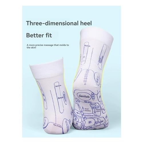 Reflexology Socks Set，Reflexology Socks with Tools,Reflexology Socks with Trigger Point Massage Tool，Acupressure Reflexology Foot Massage Socks (Men,1pairs-Green)