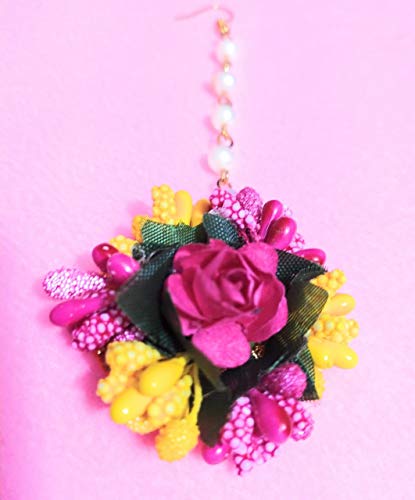 C&G INDIA Flower Designer Jewellery Set For Women And Girls Mehandi Haldi Bridal Baby Shower Marriage